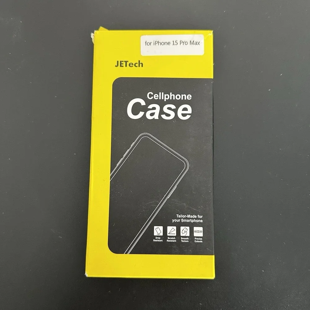 JETech iPhone 15 Pro Max Case Magnetic Frosted Matte White Minimalist Tech